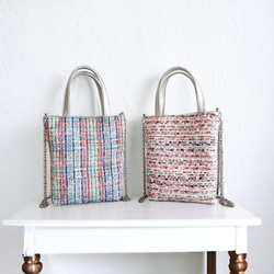 イタリア製/サマーツイード 2wayミニトートバッグ【2カラーよりお選