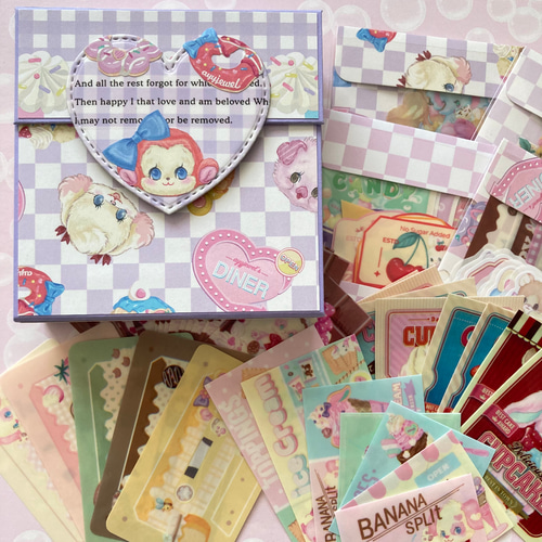 ミニ蛇腹ファイル おすそ分けファイル No.6 フレークシール ayyjewel