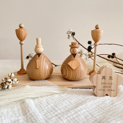 2025年2月下旬発送》木製雛人形 A / Wooden Hina Dolls ひな祭り