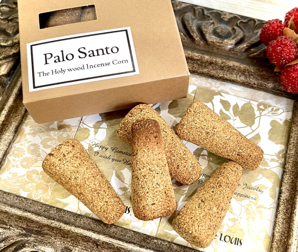 パロサントコーン 5pics＊Incense Corn☆三角香《幸福を呼び込む香木