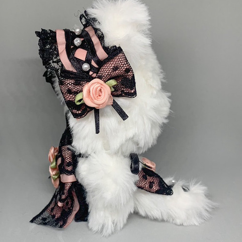 着ぐるみ ぬい服 10cm 白 ホワイト 猫耳 白猫 ぬいぐるみ ジーナ 通販