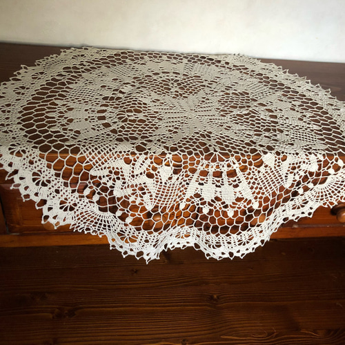 ハンドメイド レース編みドイリーNo.14 その他インテリア雑貨 Kazoo