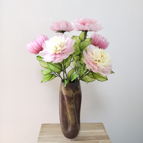 芍薬♡シャクヤク♡大輪♡ディップアート♡アメリカンフラワー アート