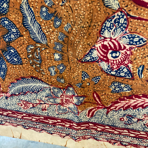 635 オールドバティック ジャワ更紗 古布 ヴィンテージ アンティーク