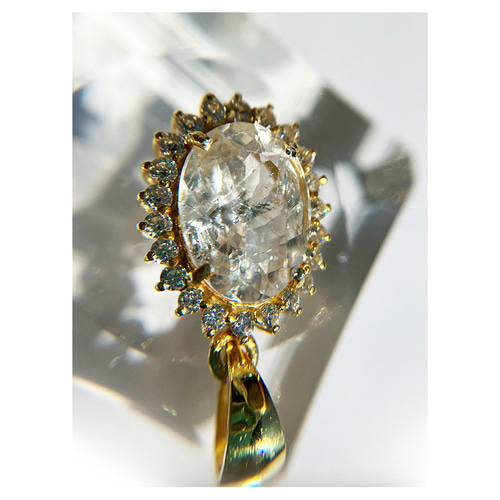 4.16ct ロシア産 フェナカイト ペンダント 証明書付き SILVER925製