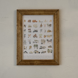 B2サイズ】額縁 鏡 ミラー ガラス 装飾フレーム 額 ポスター 絵