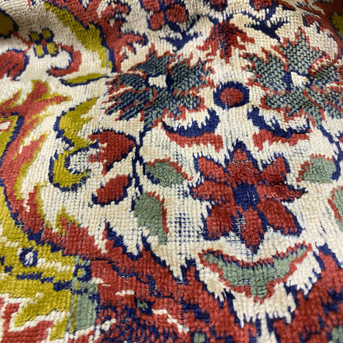 ロープ持ち手のヴィンテージラグリメイクバッグ 2way 2wayバッグ