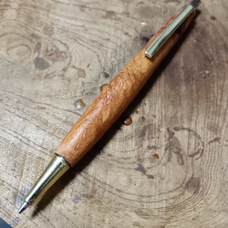 木軸シャーペン 0.5㎜神代桜&神代セン蜜蝋クリーム仕上げ ペン・筆記