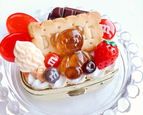 カスタムビスケット コーヒー フェイクスイーツ 樹脂粘土 スライダー