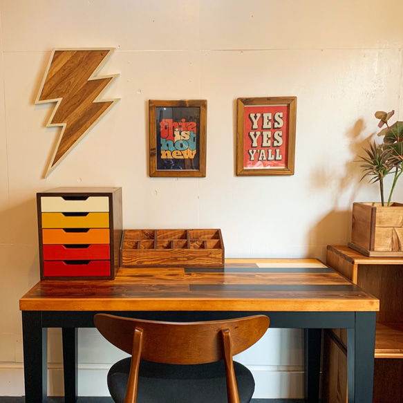 vintageワークデスク ダイニングテーブル サイズオーダー可能