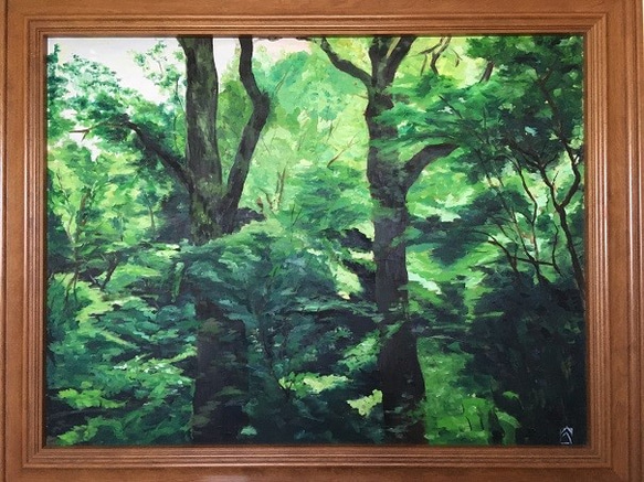 清緑 F50号油彩 絵画 C.P.C.art&interior 通販 8404501｜Creema