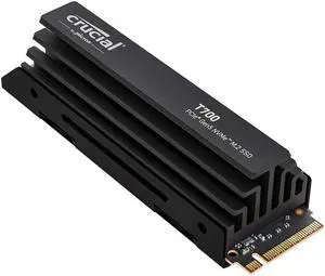 Crucial T705 1TB PCIe Gen5 NVMe M.2 SSD with Heatsink - Up to