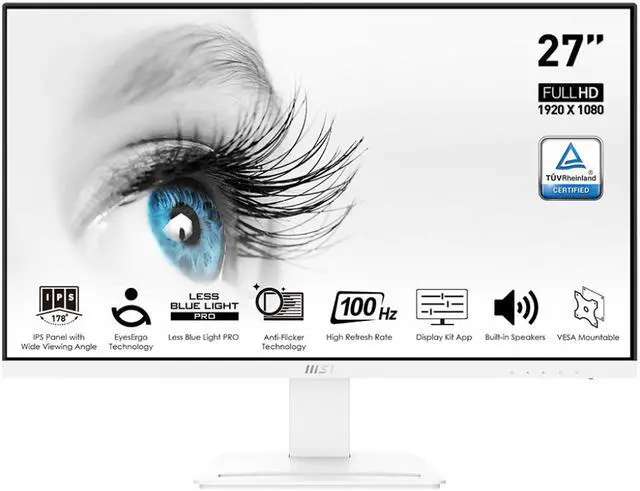 MSI Pro MP273AW, 27'' Monitor, 1920 x 1080 (FHD), IPS, 100Hz, TUV