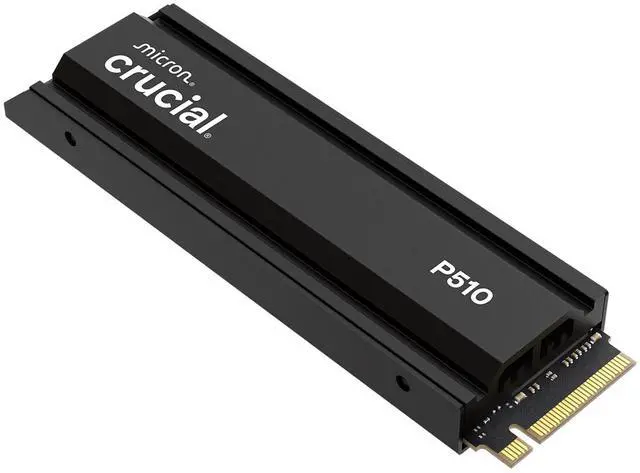 Crucial P510 1TB Gen5 NVMe SSD with Heatsink, Up to 11,000 MB/s