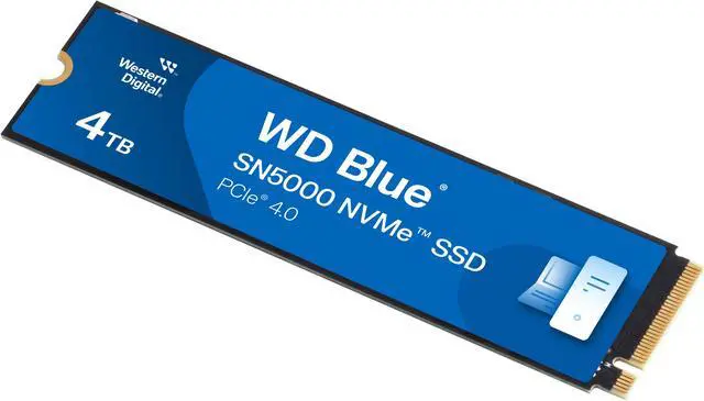 Western Digital 4TB WD Blue SN5000 NVMe SSD, PCIe Gen 4.0, up to