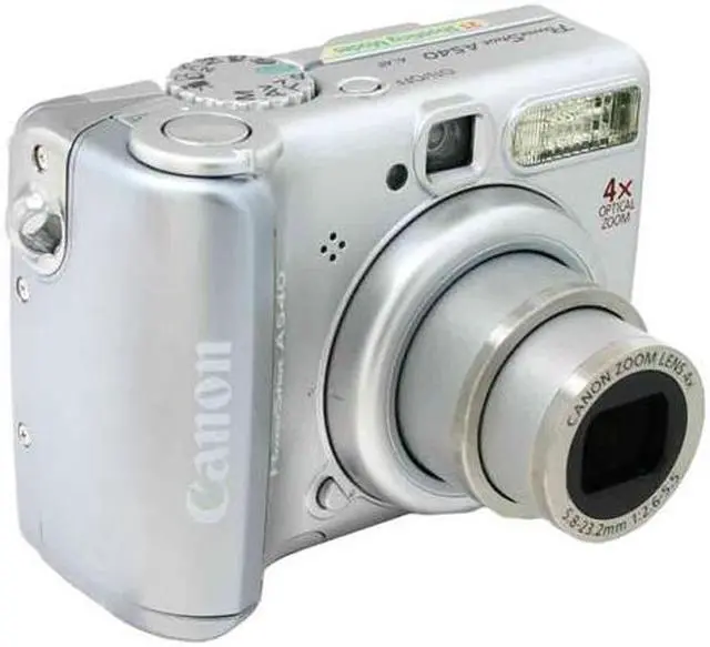 Canon PowerShot A540 Silver 6.0 MP Digital Camera - Newegg.com