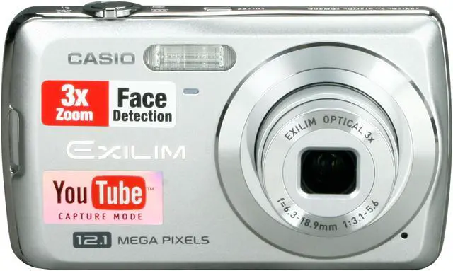 CASIO EXILIM EX-Z35 Silver 12.1 MP Digital Camera - Newegg.com