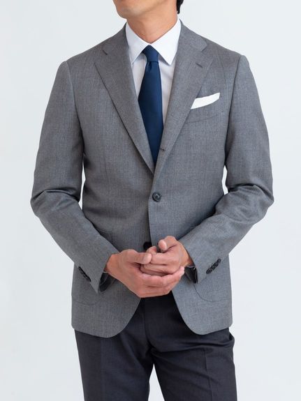 CANONICO｜21micron】ウールジャケット｜グレー（ジャケット