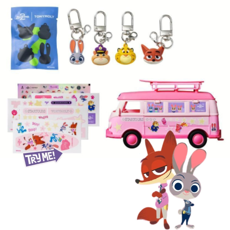 TONYMOLY Zootopia Make Up Bus Set - Full Makeup + Gift Set
