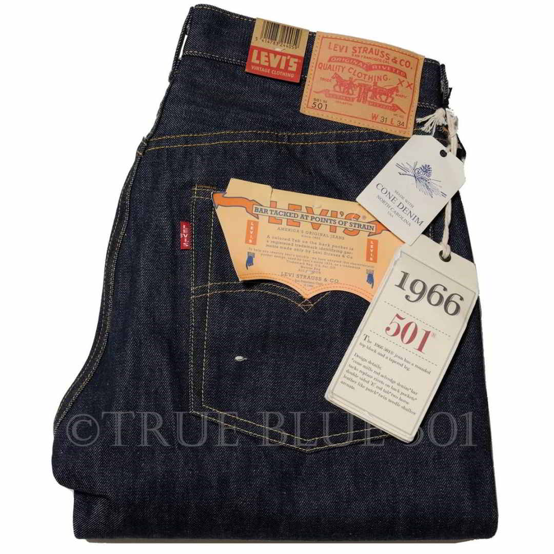 LEVI'S VINTAGE CLOTHING 66501-0008 RIGID - TRUE BLUE 501