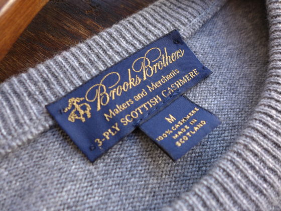 Brooks Brothers Cashmere Sweater Scotland スコットランド製