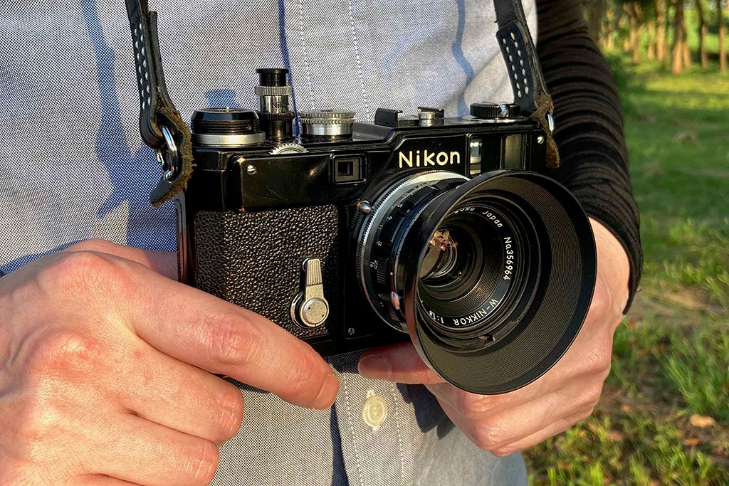 NIKON S3オリンピックとW-Nikkor 3.5cm f1.8で千葉ポートタワーを撮っ