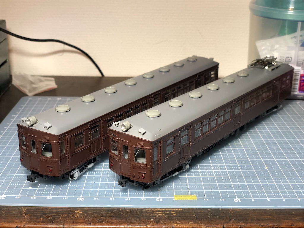 □塗色変更□KATO HO 3-502 クモハ41 クハ55 をスカ色にしよう！〜その