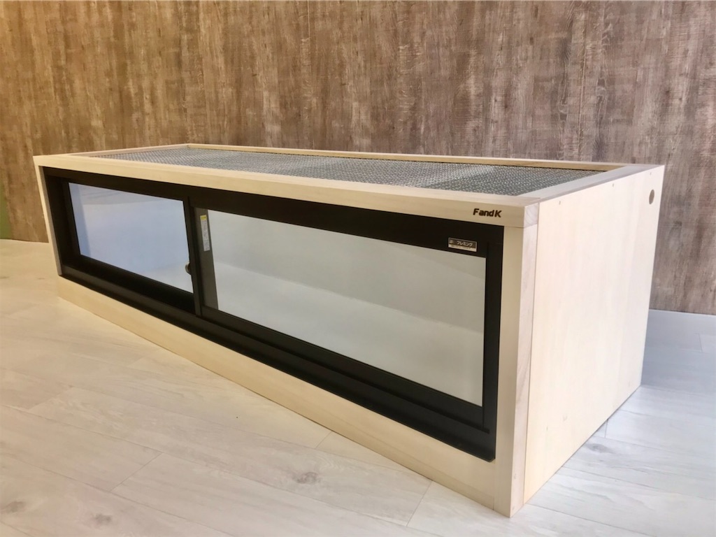 即納品！アルミサッシケージ - F and K 爬虫類・小動物木製ケージ