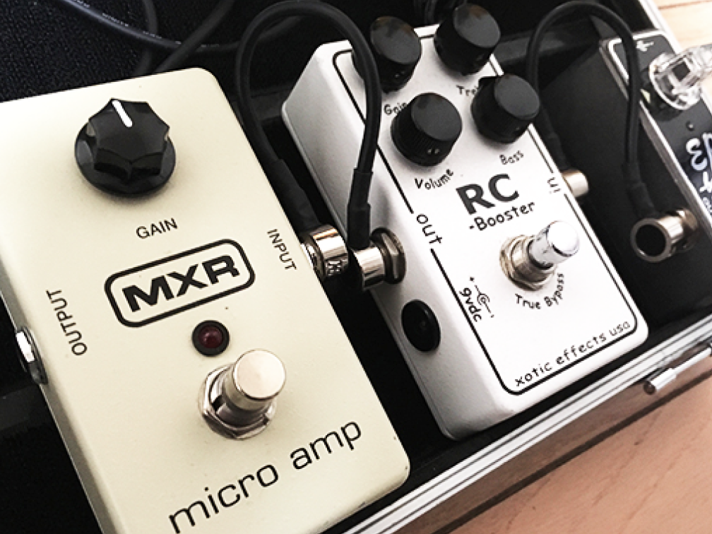 ギターエフェクターのクリーンブースターをつなぐ順番はどこ？【実例