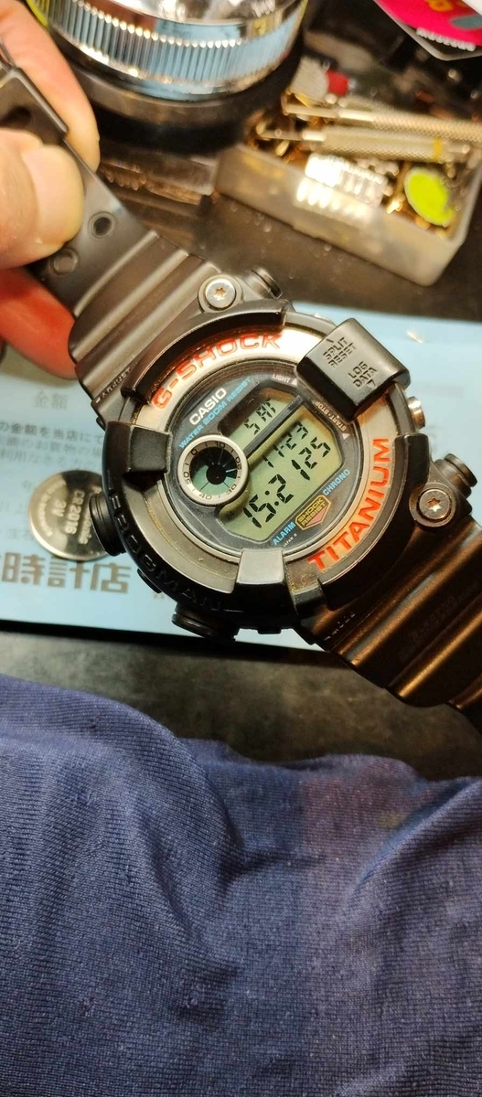 DW-8200-1A #G-SHOCK #フロッグマン #FROGMAN #時計 #電池交換 #新潟県