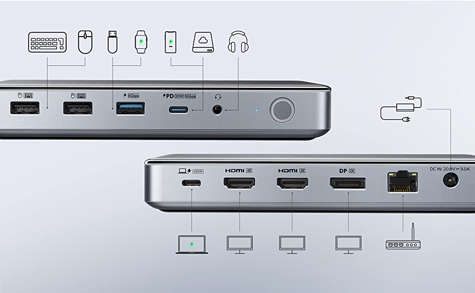 3画面出力対応の10-in-1ドッキングステーション「Anker 563 USB-C