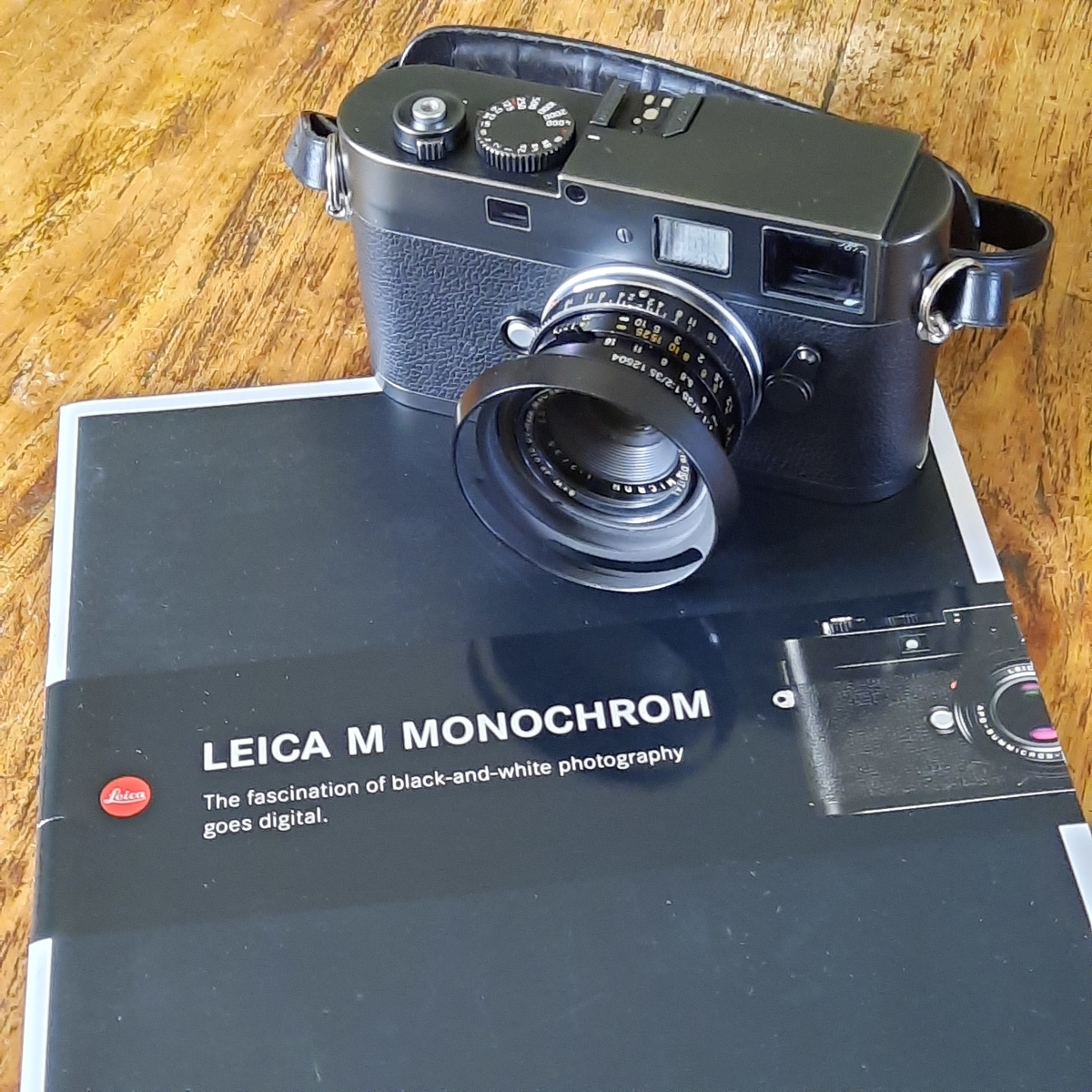 初代ライカ Mモノクロームとツノ付6枚玉ズミクロン35mm と歩く