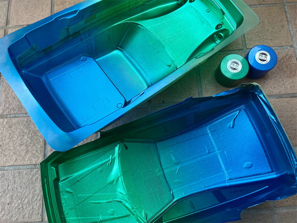 Mシャーシ用ボディ「ロータスヨーロッパ」を塗装してみた - おみそブログ