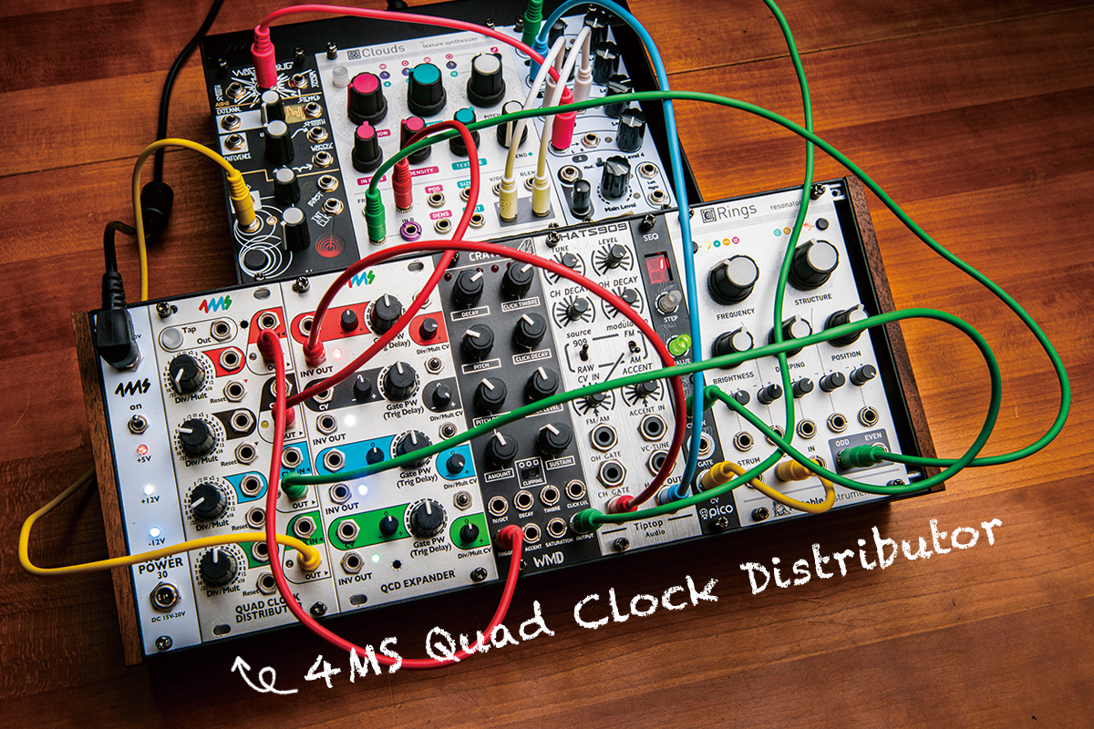 今月のモジュラー・シンセ：4MS Quad Clock Distributor 〜第7回