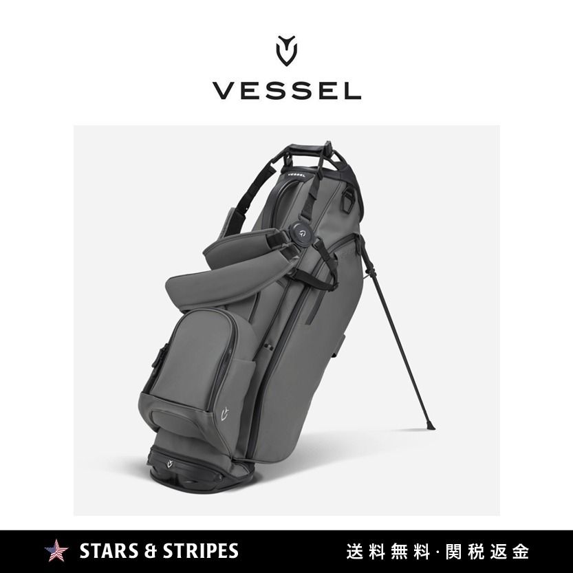 新作【VESSEL】PLAYER III STAND ゴルフバッグ グレーカラー6WAY