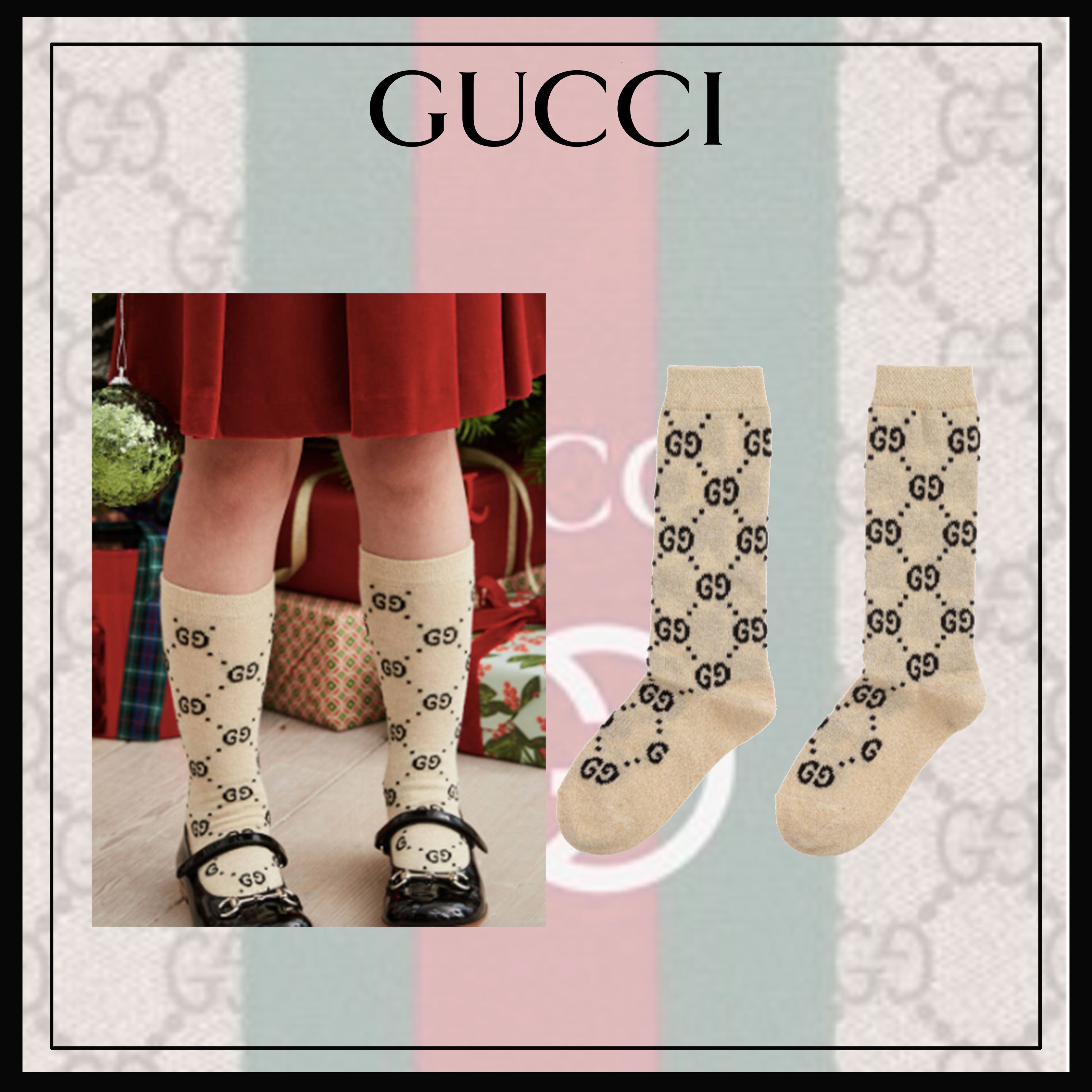 大人もOK】GUCCI グッチ ロゴ ソックス【選べるデザイン♪】 (GUCCI