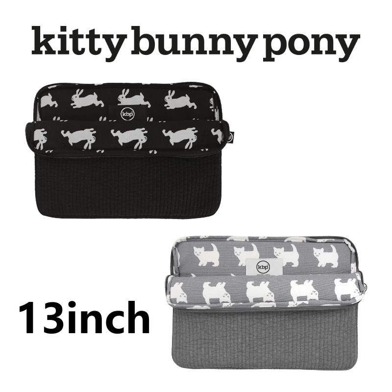 kitty bunny pony】Quilting Happy Bunny&Kitty Laptop Pouch (kitty