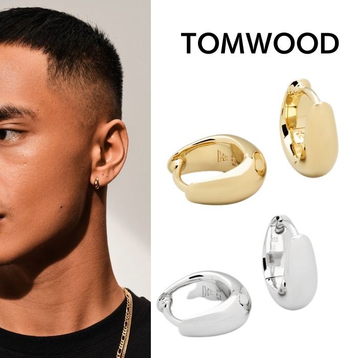ミニ】Tom Woodトムウッド アイスハギーズ フープピアス (Tom Wood