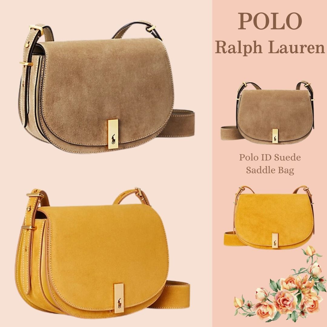 最新作【POLO RALPH LAUREN】ポロ ID スエード サドルバッグ (POLO