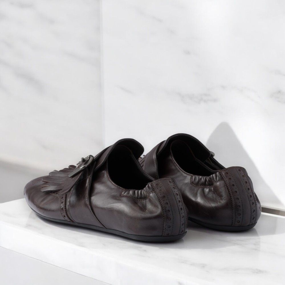 PRADA＊Shuffle fringed monk strap shoesモンクシューズ 送料込