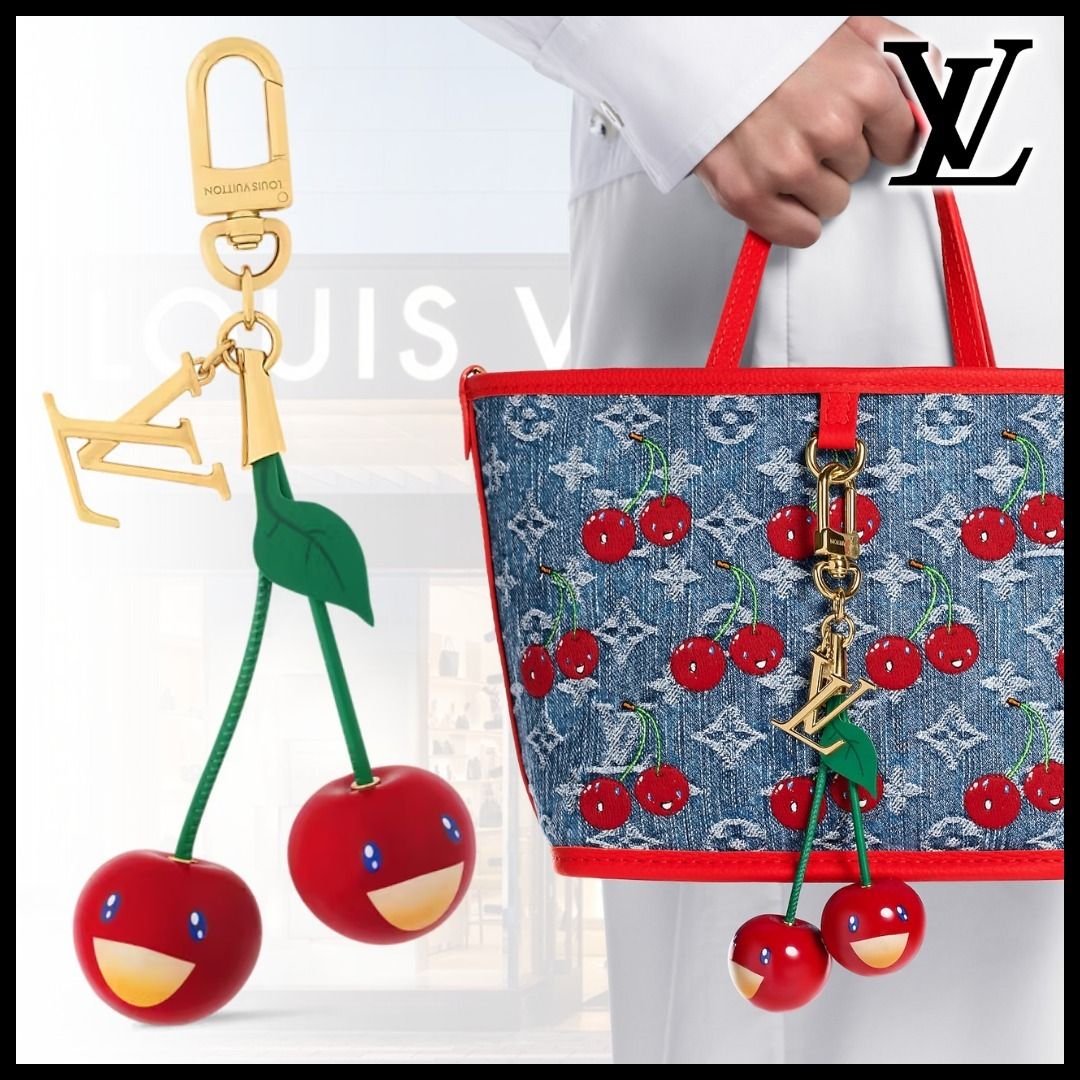 村上隆◇ギフトにも♪】ルイヴィトン バッグチャーム チェリー (Louis