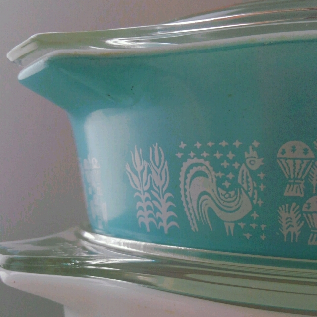 PYLEX】オールドパイレックス 耐熱ガラスのキャセロール3組セット