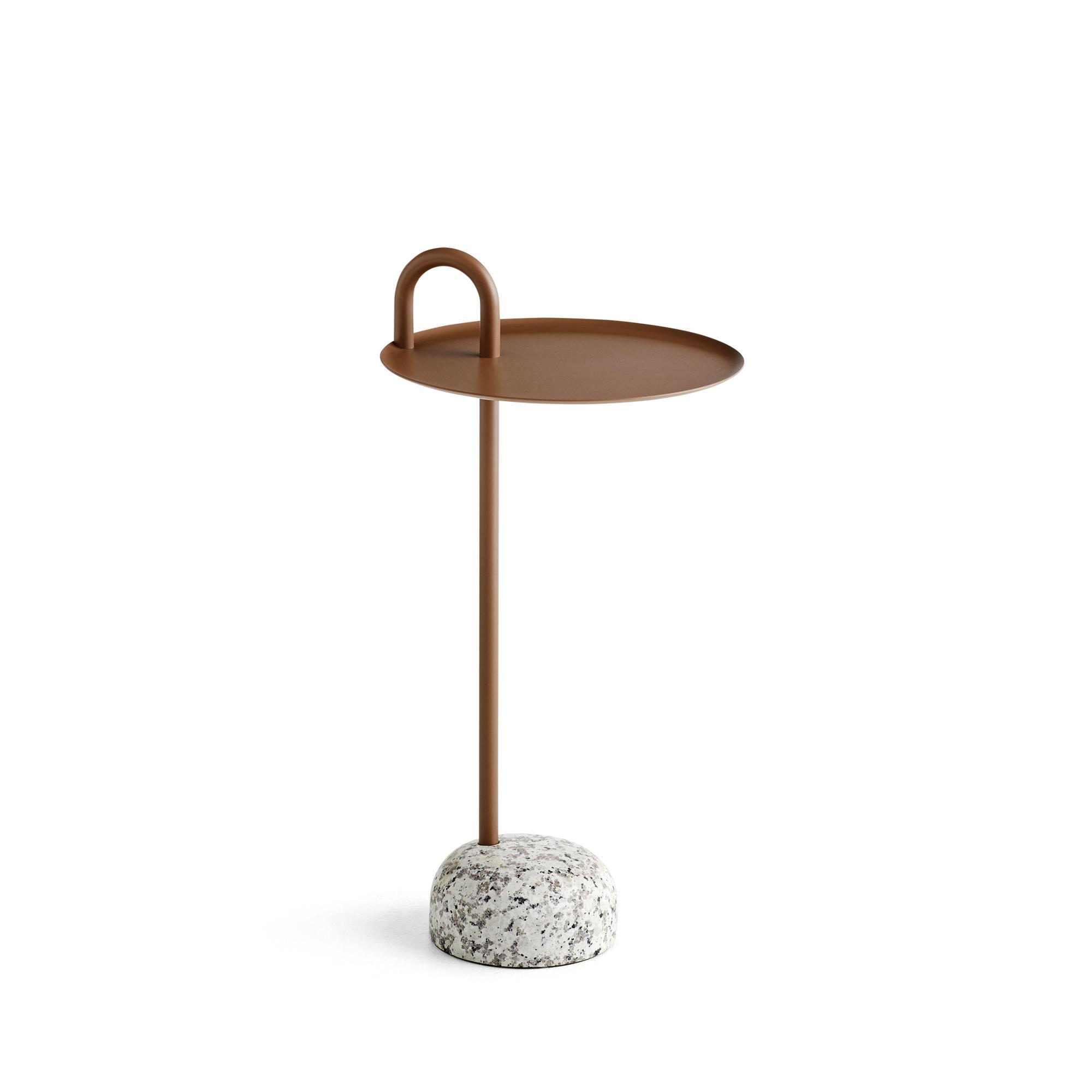 HAY Bowler Side Table Granite/Pale Brown | AndLight