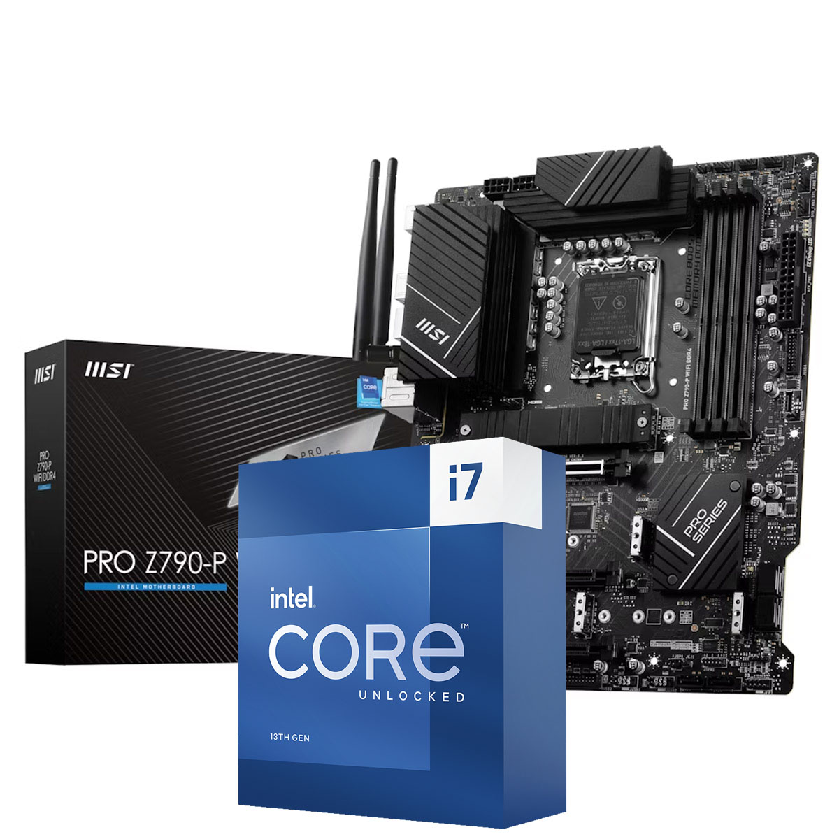 Kit Upgrade Intel Core I7 13700K + Placa Mãe MSI PRO Z790-P WiFi