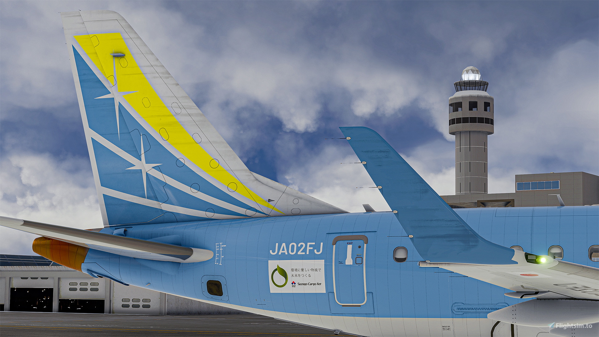 FDA Fuji Dream Airlines - JA02FJ Light Blue - FSS Embraer E170 の
