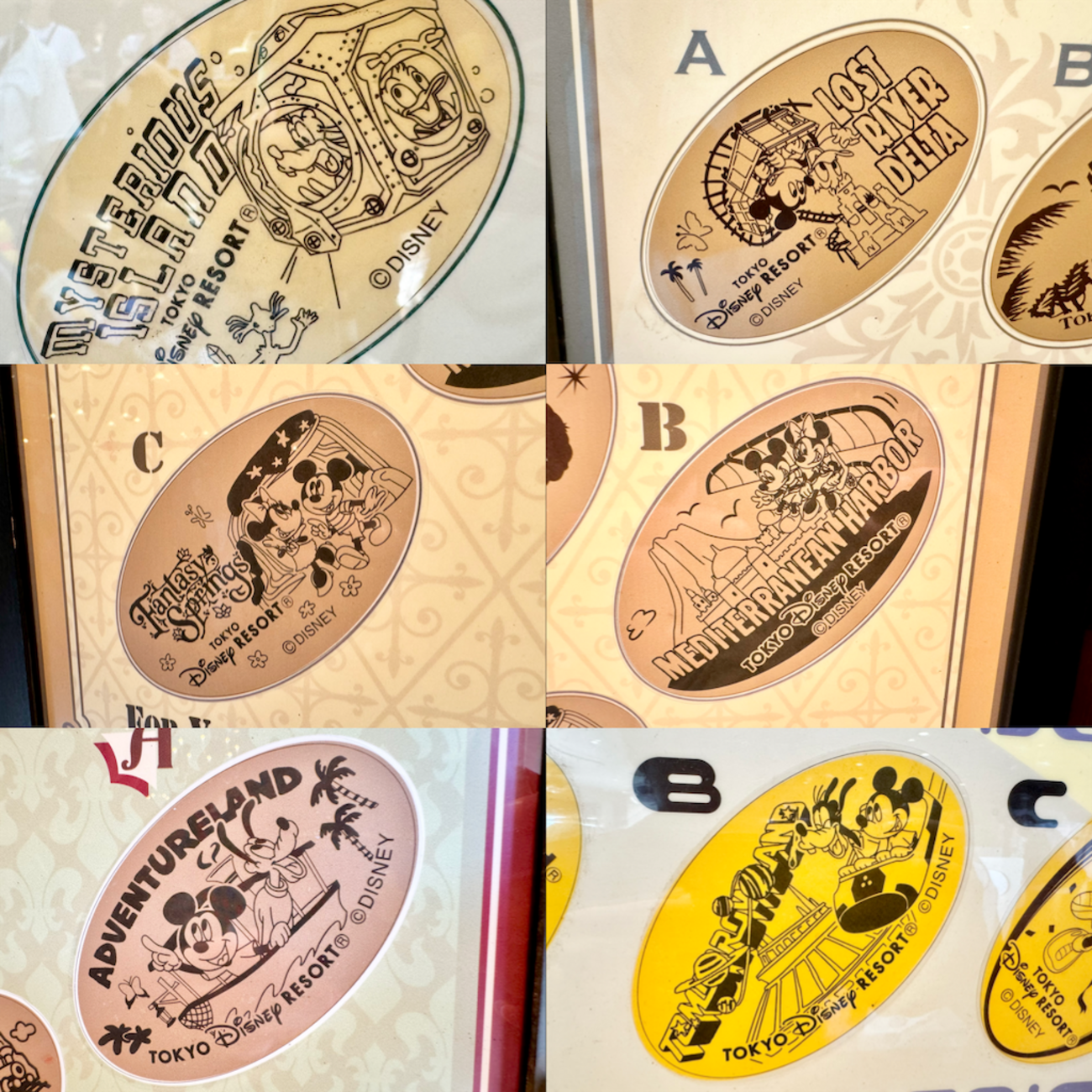 スーベニアメダル】全16種類！各テーマポートデザインのスーベニア