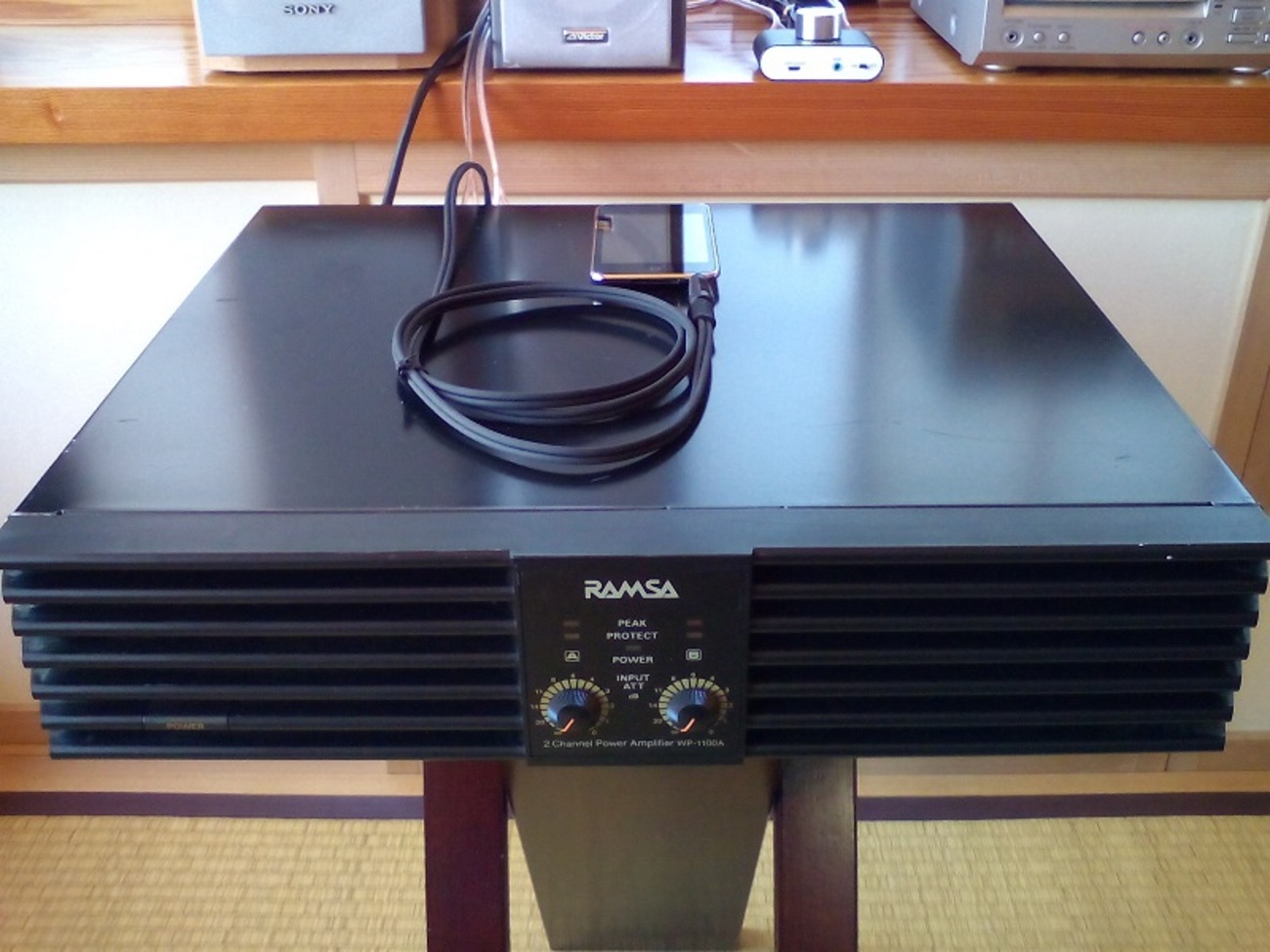 中古パワーアンプ(パナソニック RAMSA WP-1100A) - 蓼科高原日記