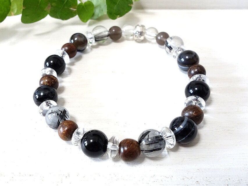 厄除けに～持ち主をマイナスエネルギーから強力に護る#07 天然石＆沈香