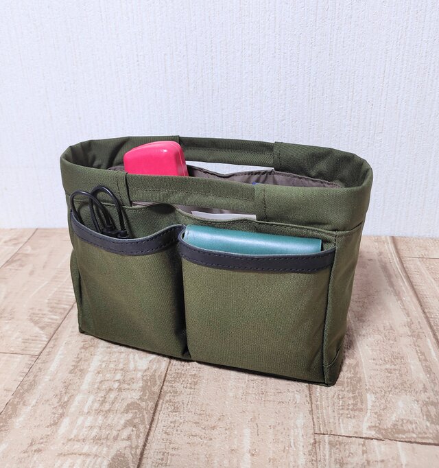 コーデュラナイロン・超便利バッグインバッグ｜撥水・自立・収納力抜群