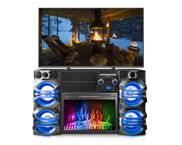 Technical Pro Xfire Fireplace Entertainment Center | Homemakers